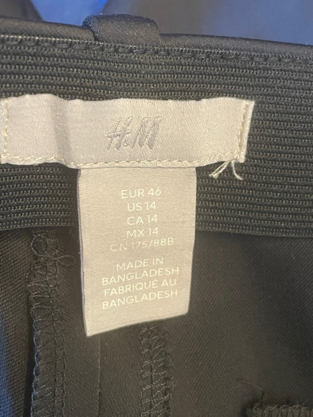 H&M Dressy Trousers Sz 14 Black - Picture 5 of 8